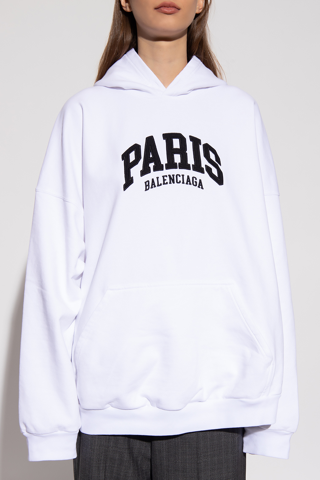 Balenciaga white hoodie women's online